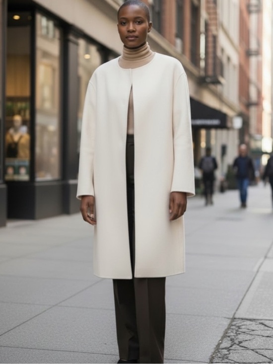 Prada Jackets & Blazers - Prada Virgin Wool Collarless Coat